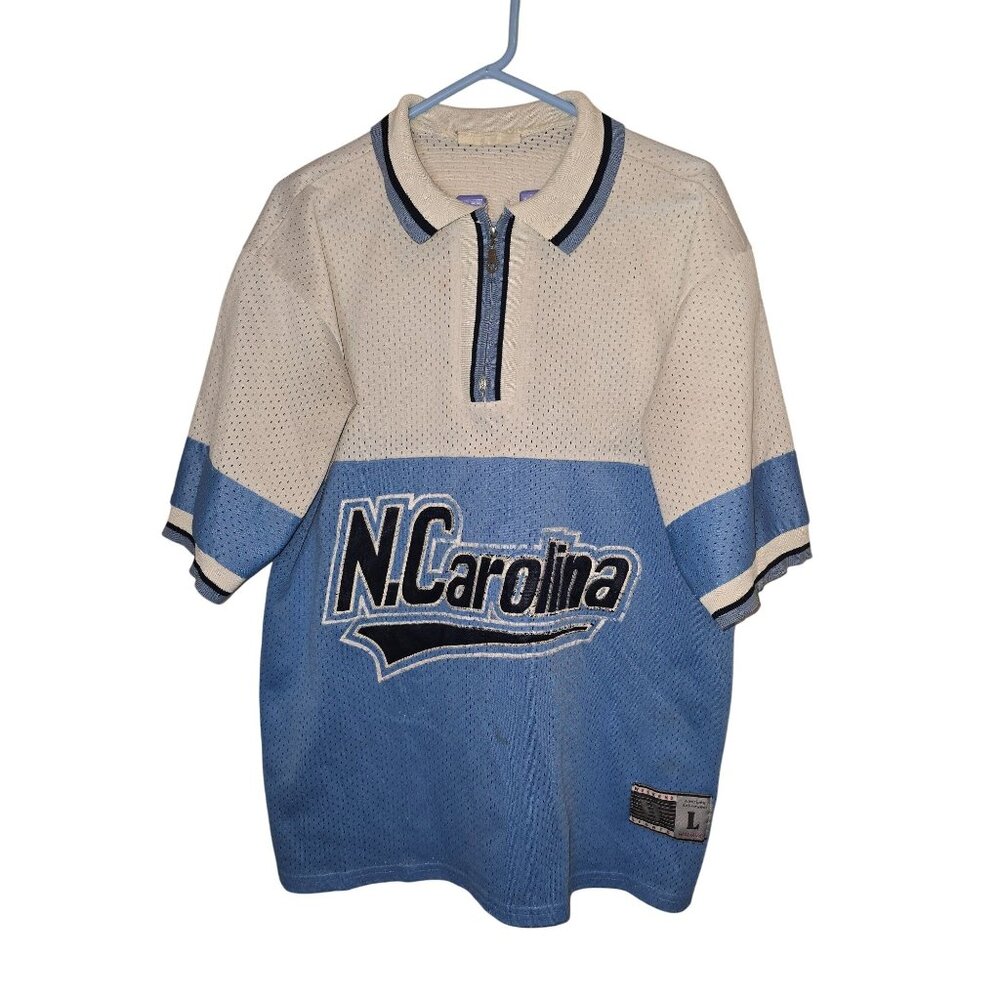 Vintage North Carolina Weekend Sport Mesh Polo Shirt Large‎